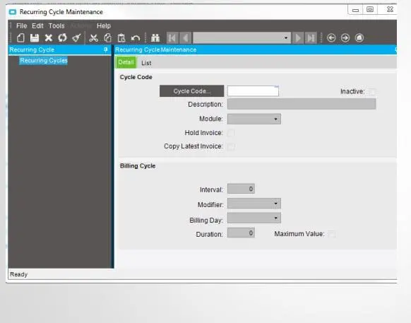 Recurring Invoices in Epicor ERP