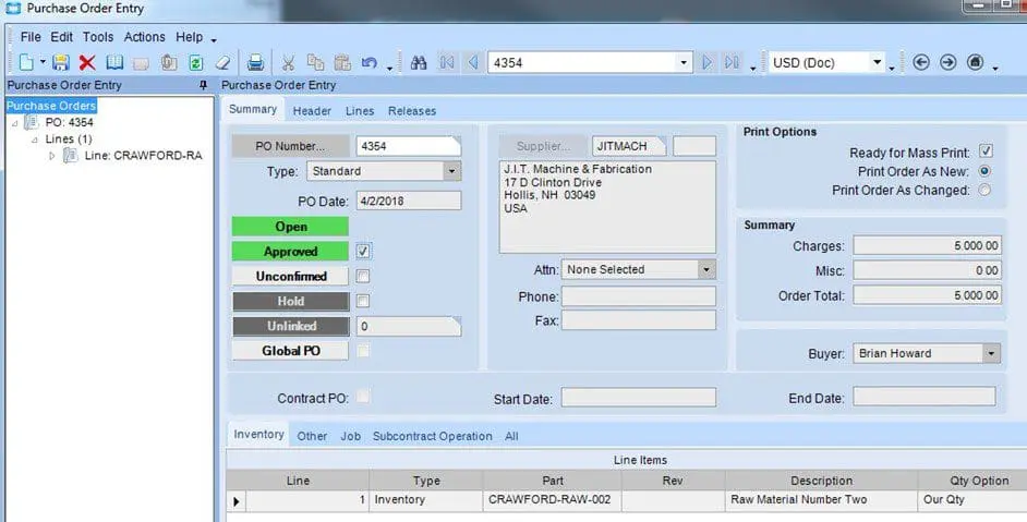 PO5 - Epicor Multi Level PO Approvals